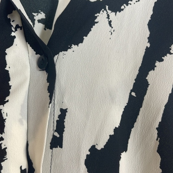 Monki mini shirt dress in black and cream print - Picture 7 of 12